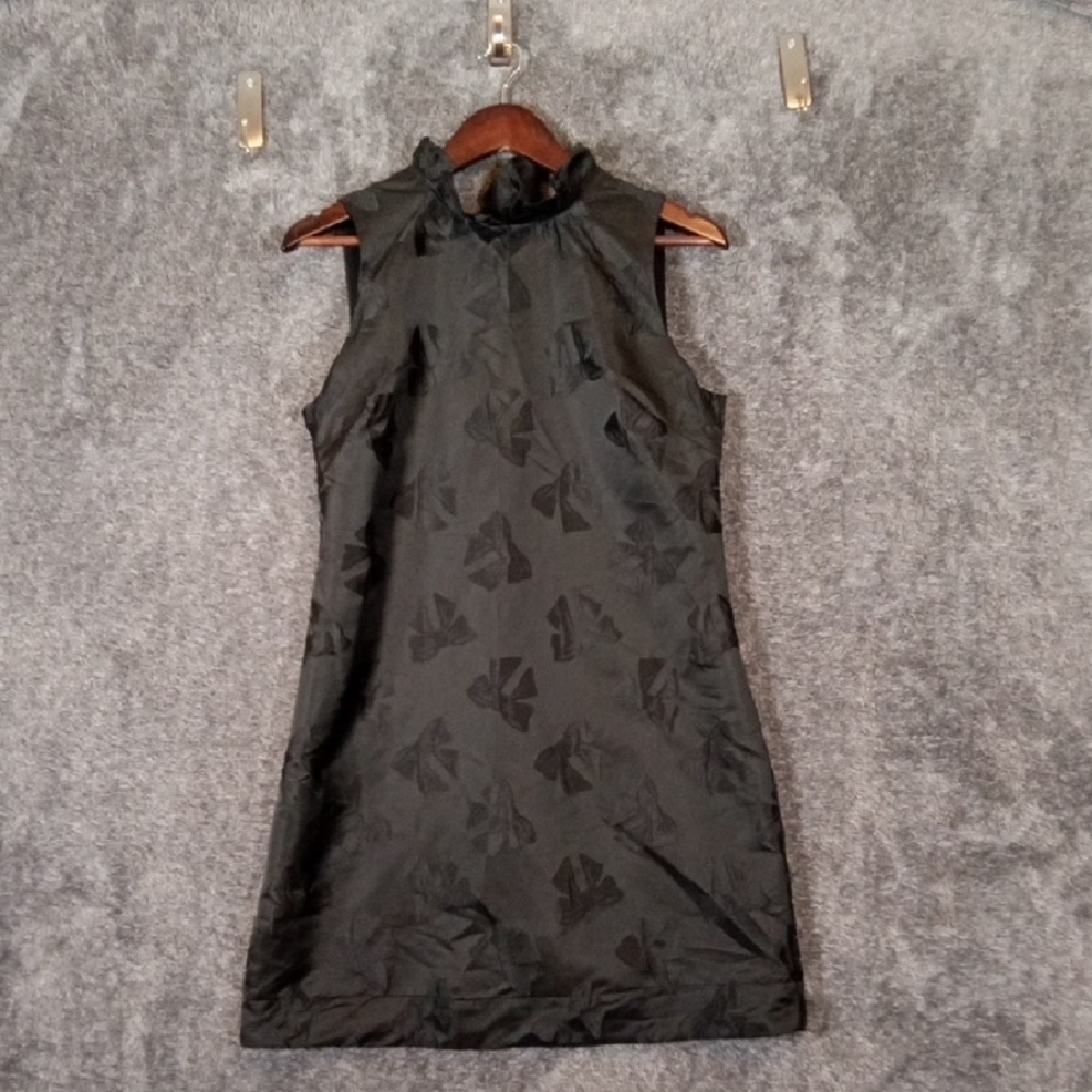 Draper James Black Mini Dress Holiday Coctail Wedding Guest Womens Small